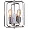 Lewis 13" High Polished Nickel Square 2-Light Wall Sconce