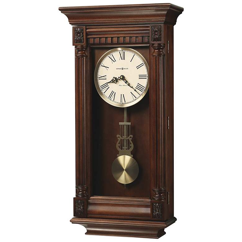 Image 1 Lewisberg 27 inch High Traditional Chiming Wall Clock