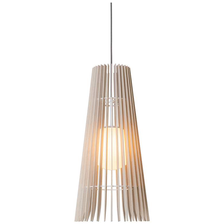 Image 1 Lex 13.4" Wide White Accented White Washed Oak 3000K P1 Driver LED Pen