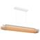 Lex 56" Wide White Accented White Oak 3500K P1 Driver LED Linear Penda