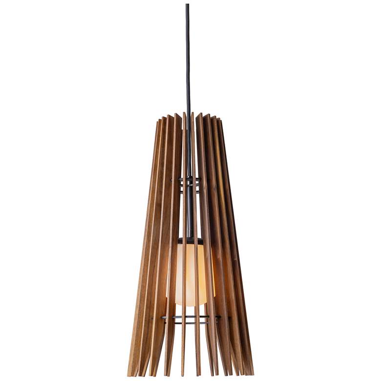 Image 1 Lex 9.2" Wide Black Accented Walnut 3000K P1 Driver LED Pendant
