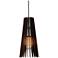 Lex 9.2"W Black Accented Dark Stained Walnut 2700K P1 Driver LED Penda