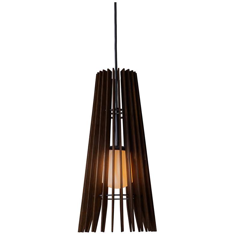 Image 1 Lex 9.2"W Black Accented Dark Stained Walnut 4000K P1 Driver LED Penda