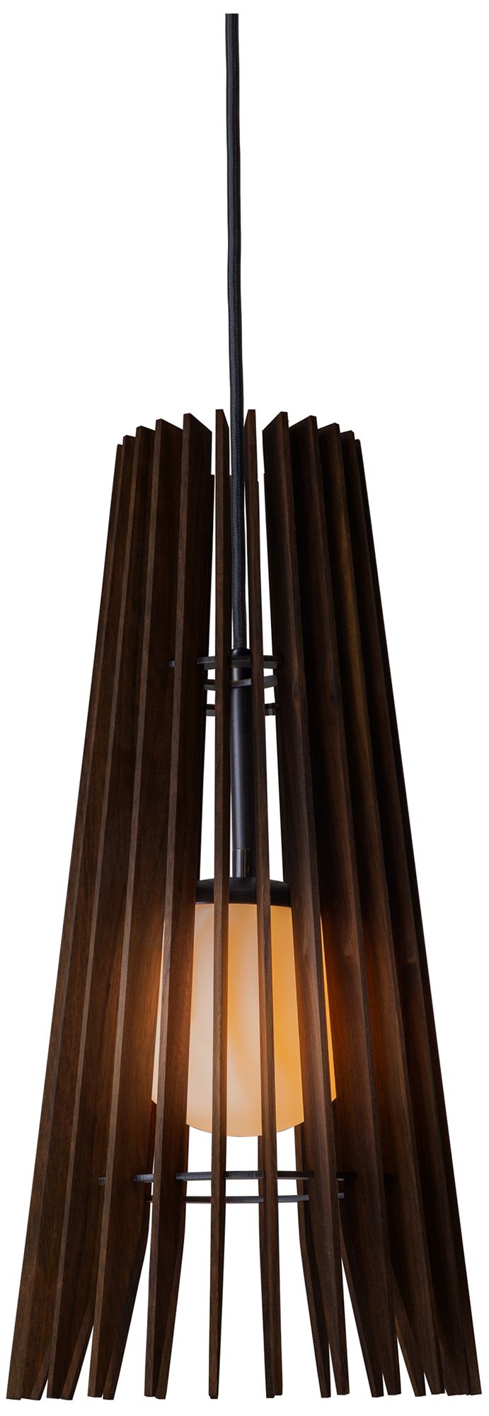 Lex 9.2"W Black Accented Dark Walnut 3000K LED Penda Made to Order