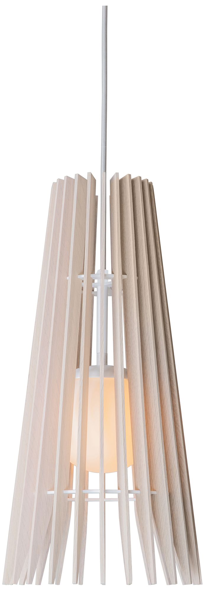 Lex 9.2"W White Accented White Oak 4000K P1 Driver LED Pend Made to Or