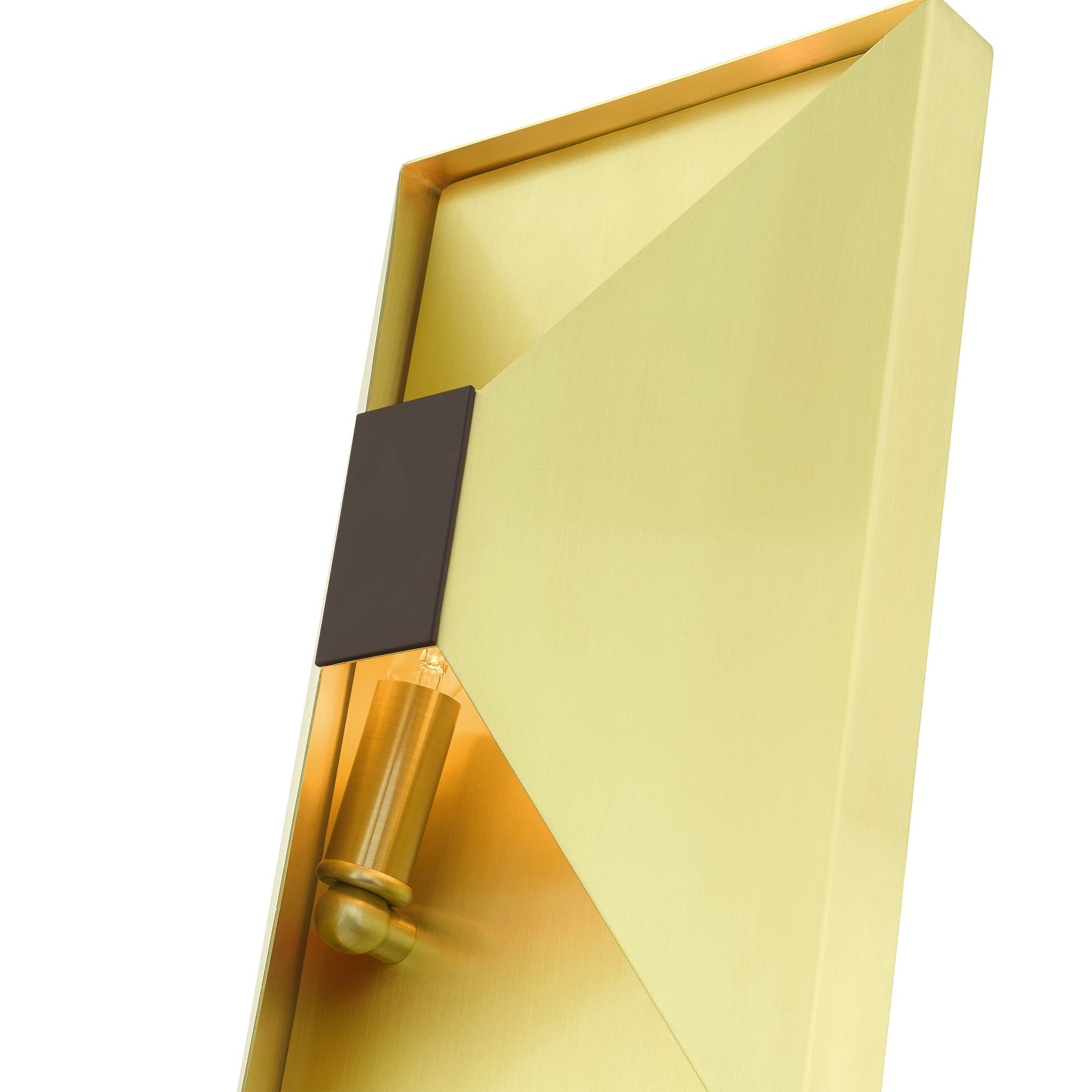 Lexford 2 Light Satin Brass ADA Sconce