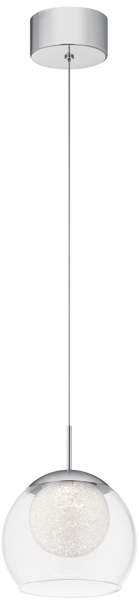 Lexi 1 Light LED Mini Pendant Chrome