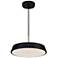 Lexi 12" Wide Black Pendant With Black Shade
