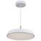 Lexi 12" Wide White Pendant With White Shade