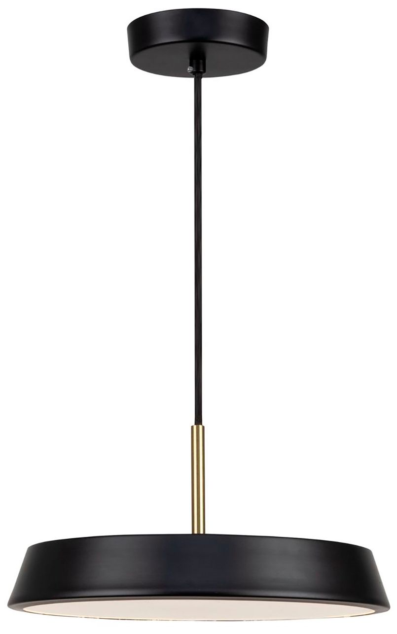 Image 2 Lexi 16" Wide Black Pendant With Black Shade more views