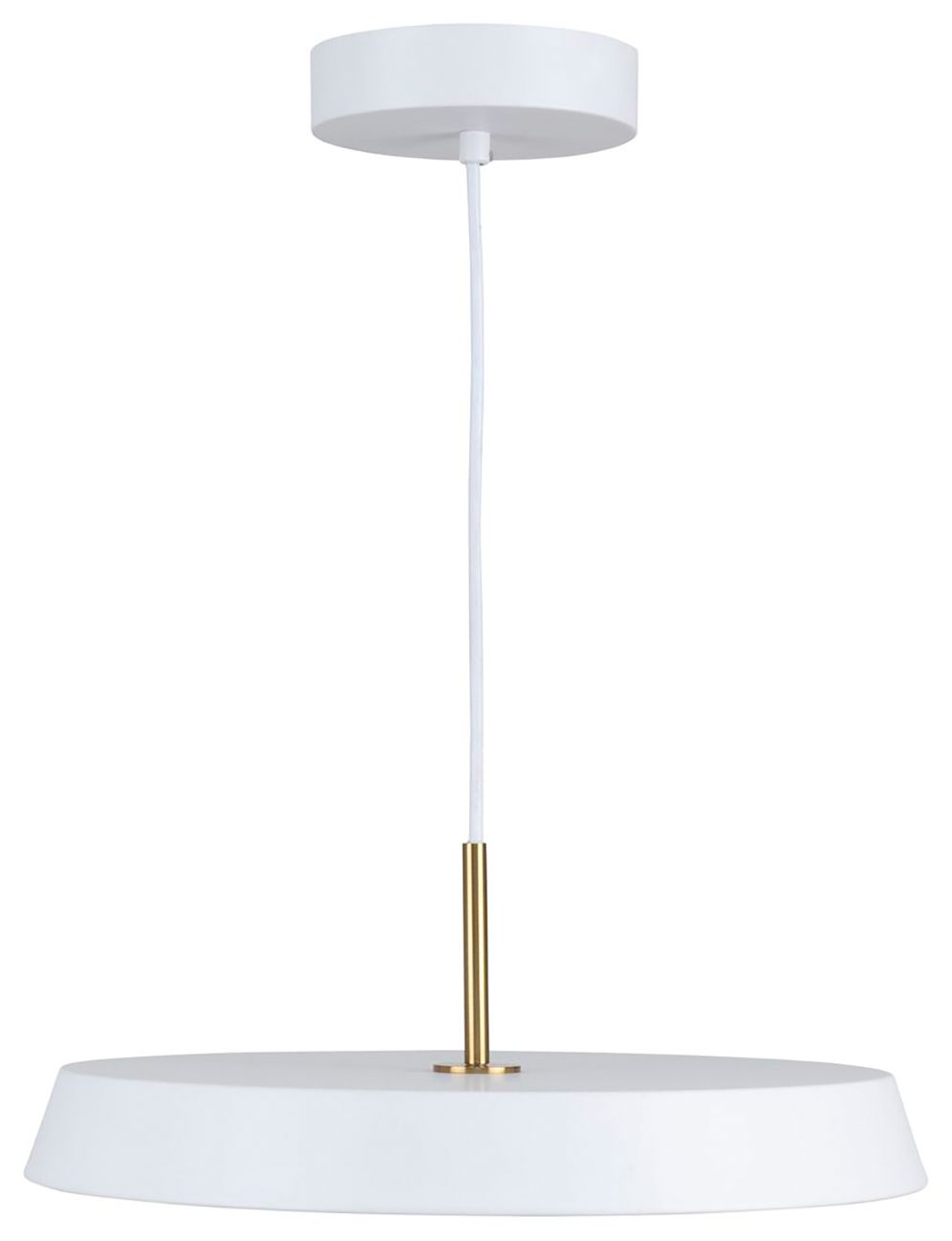 Image 3 Lexi 16" Wide White Pendant With White Shade more views