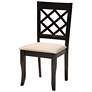 3_Lexi Beige Fabric 5-Piece Dining Table and Chairs Set more views
