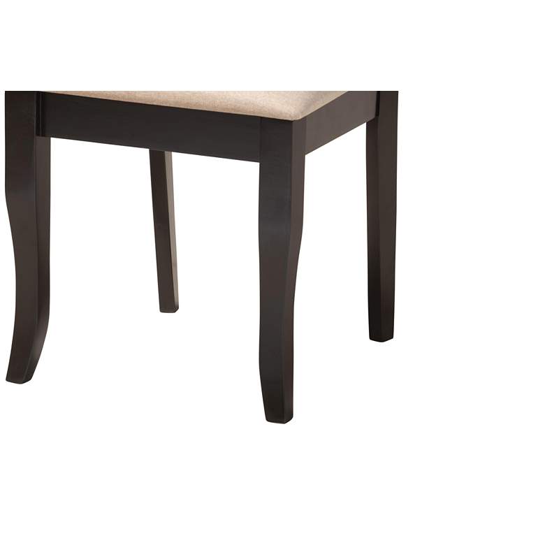 Image 7 Lexi Beige Fabric 5-Piece Dining Table and Chairs Set more views