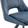 Lexi Blue Velvet Fabric Accent Chairs Set of 2 in scene