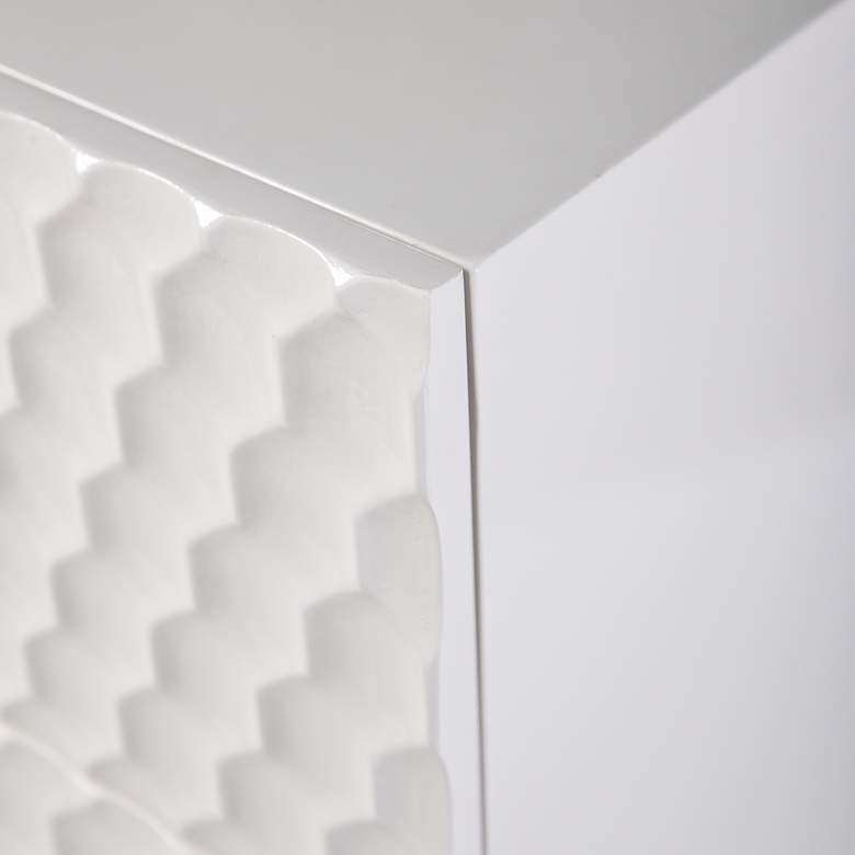 Image 4 Lexi - Six Drawer Accent Dresser with Gold Handles - Cream and Gold Finish more views
