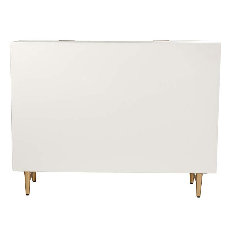 Image 5 Lexi - Six Drawer Accent Dresser with Gold Handles - Cream and Gold Finish more views