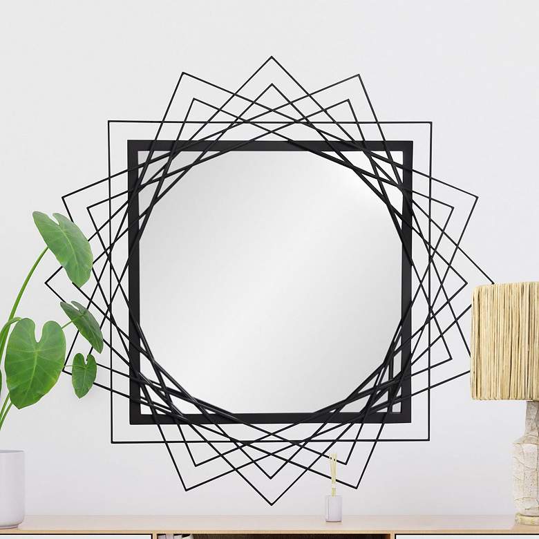 Image 1 Lexicon 42-in Wall Mirror - Matte Black