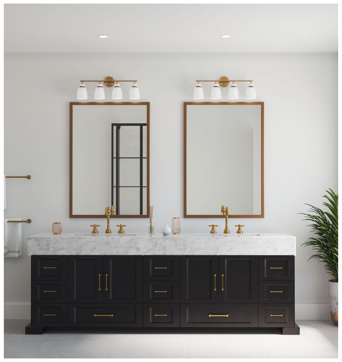 Image 2 Lexie Collection Four-Light Contemporary Vanity Light more views