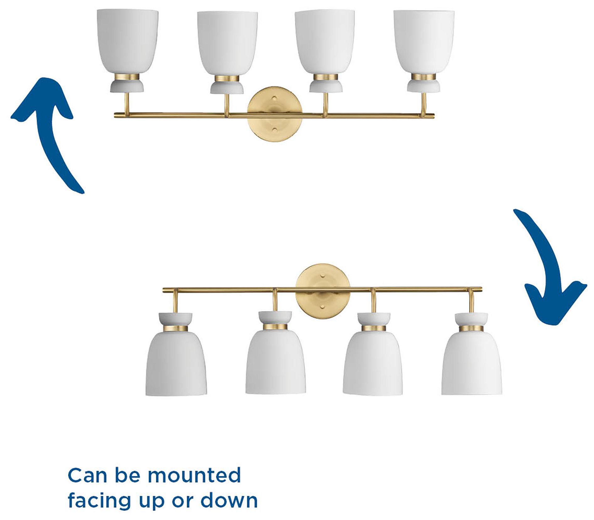 Lexie Collection Four-Light Contemporary Vanity Light