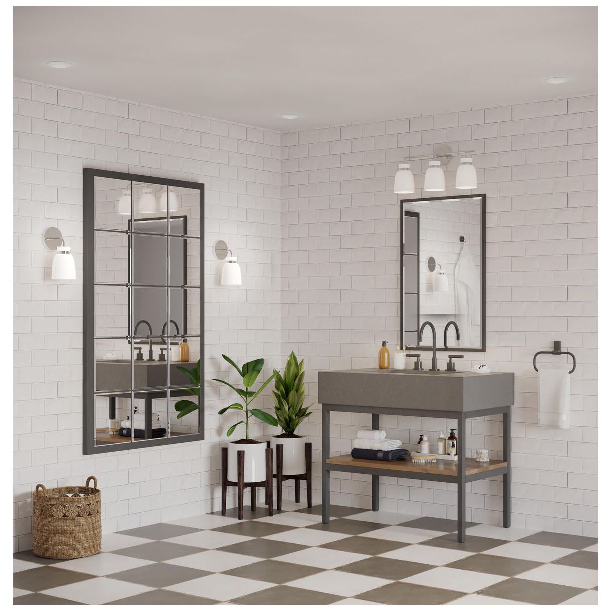 Image 3 Lexie Collection One-Light Contemporary Vanity Light more views