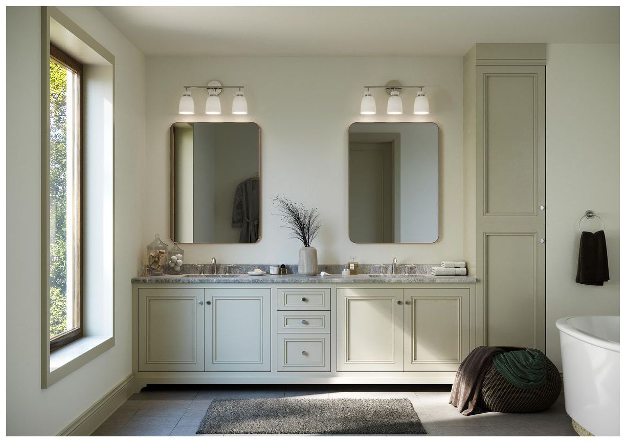 Image 2 Lexie Collection Three-Light Contemporary Vanity Light more views