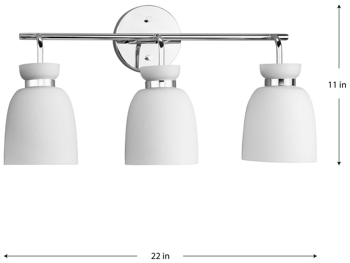 Image 4 Lexie Collection Three-Light Contemporary Vanity Light more views