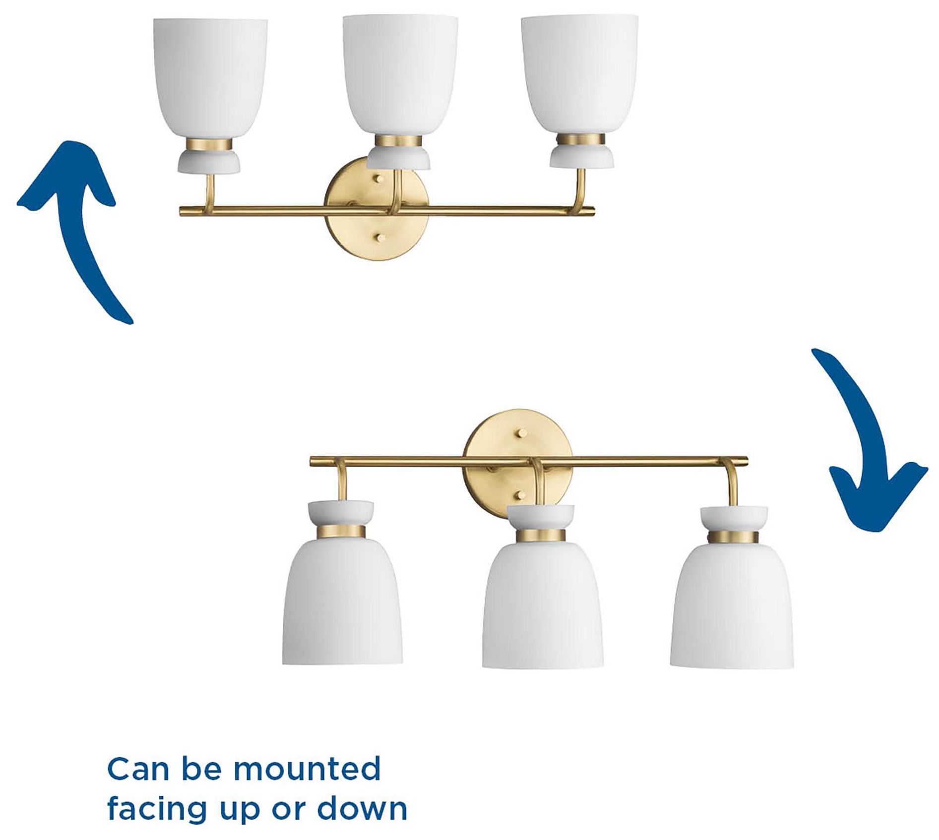 Lexie Collection Three-Light Contemporary Vanity Light