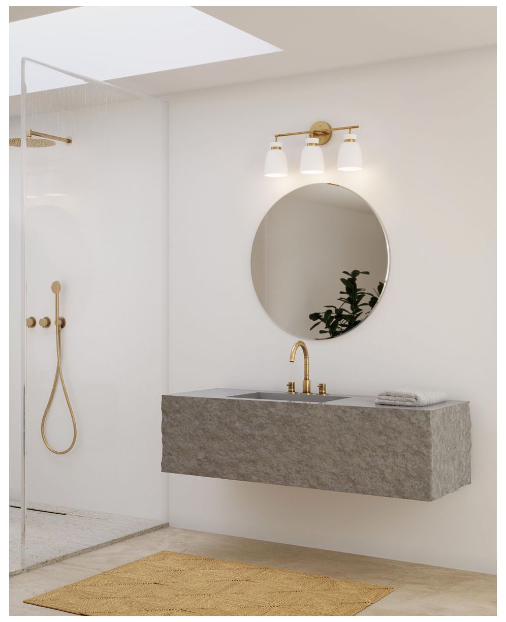 Image 3 Lexie Collection Three-Light Contemporary Vanity Light more views