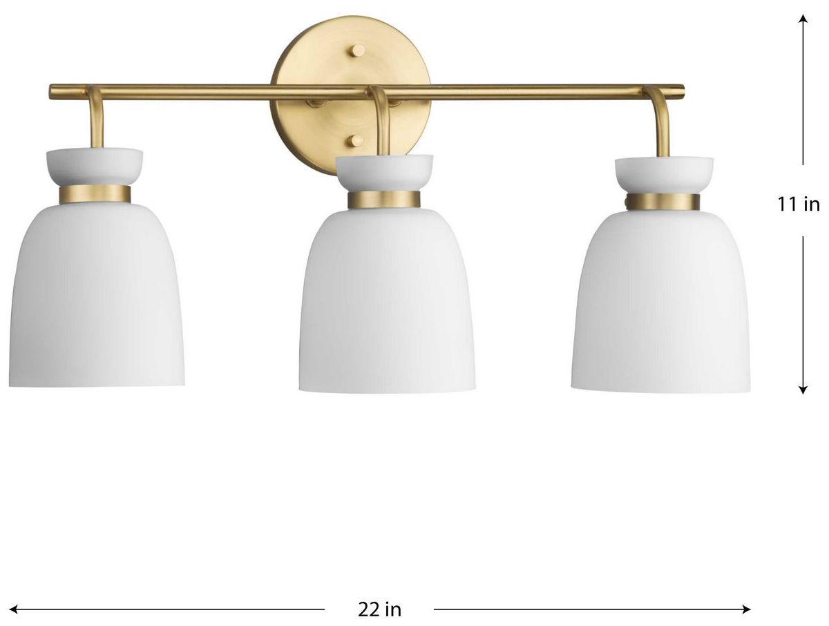 Image 4 Lexie Collection Three-Light Contemporary Vanity Light more views