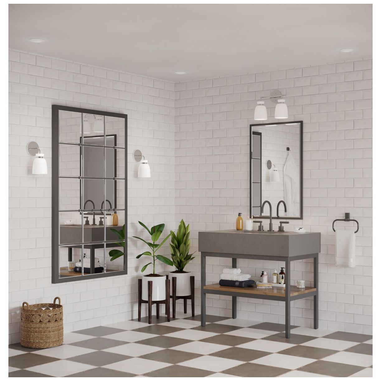 Image 2 Lexie Collection Two-Light Contemporary Vanity Light more views
