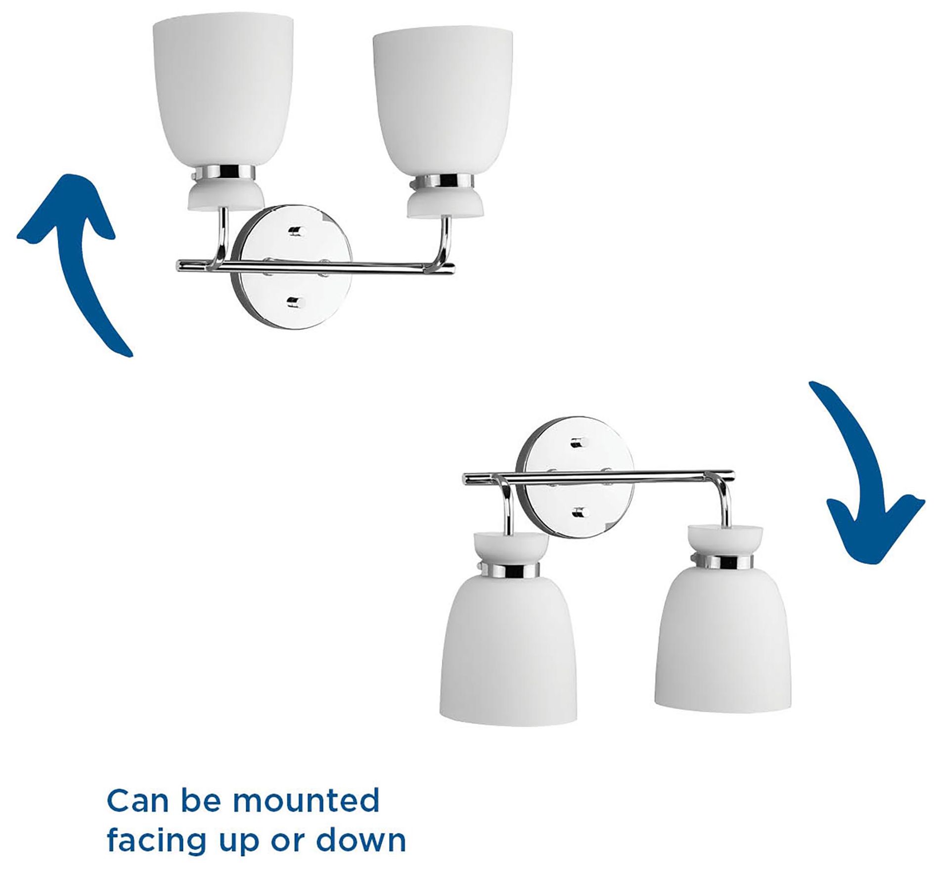 Lexie Collection Two-Light Contemporary Vanity Light