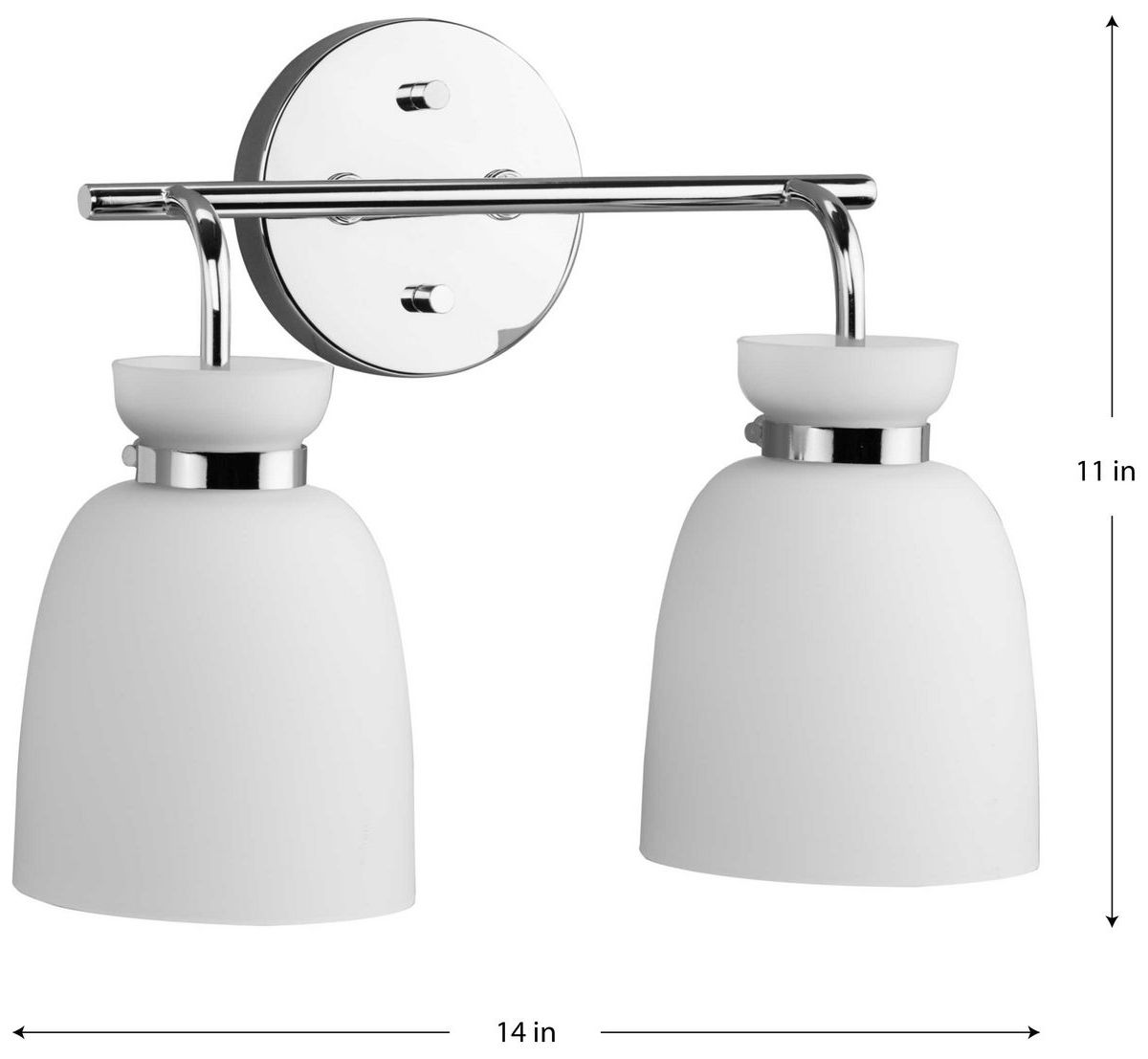 Image 4 Lexie Collection Two-Light Contemporary Vanity Light more views