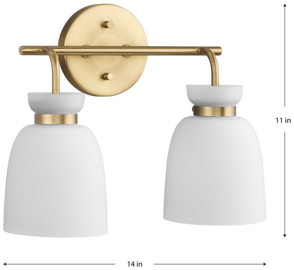 Image 4 Lexie Collection Two-Light Contemporary Vanity Light more views
