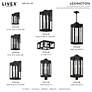 Lexington 1 Light Black Outdoor Wall Lantern