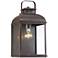 Lexington 13" High Rust Lantern Outdoor Wall Light