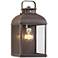 Lexington 16 1/2" High Rust Lantern Outdoor Wall Light