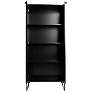 Lexington 26 1/2" Wide Matte Black Wood 4-Shelf Bookcase in scene