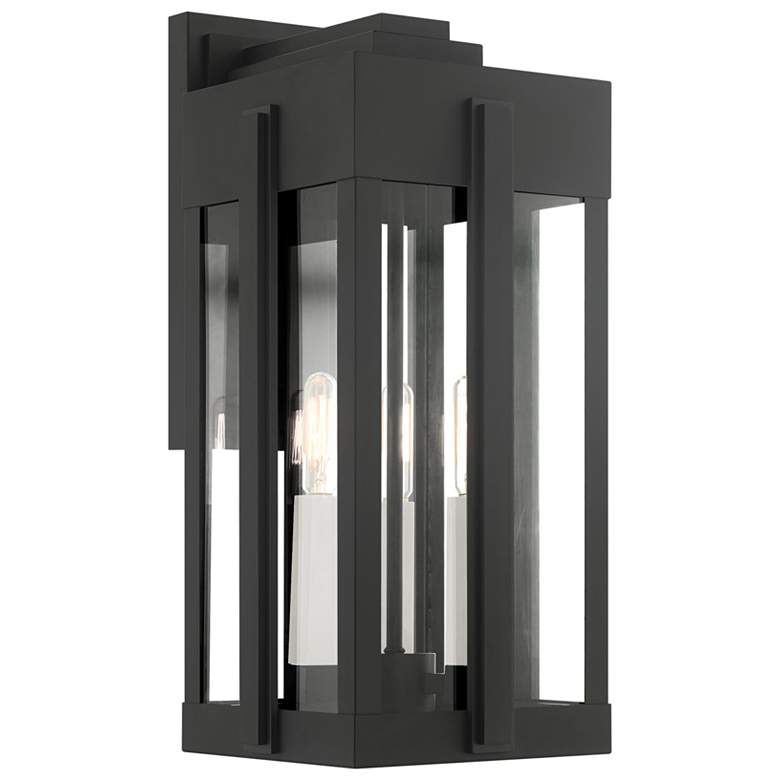 Image 1 Lexington 3 Light Black Outdoor Wall Lantern