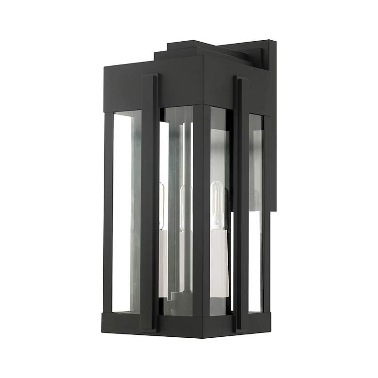 Image 4 Lexington 3 Light Black Outdoor Wall Lantern more views