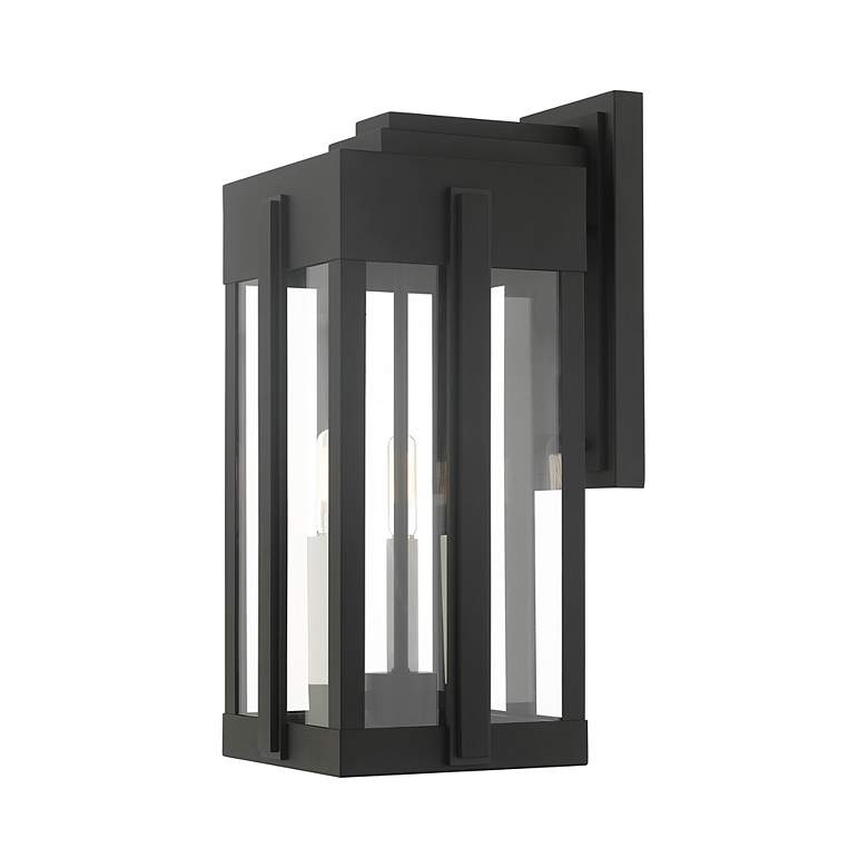 Image 7 Lexington 3 Light Black Outdoor Wall Lantern more views