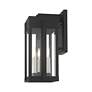 Lexington 3 Light Black Outdoor Wall Lantern