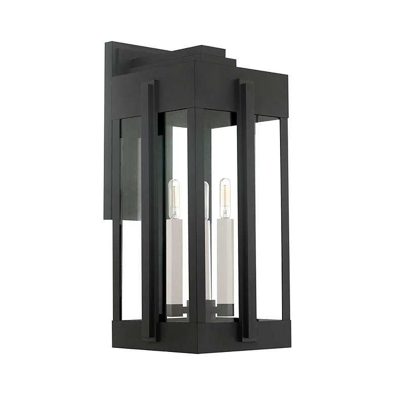 Image 4 Lexington 3 Light Black Outdoor Wall Lantern more views