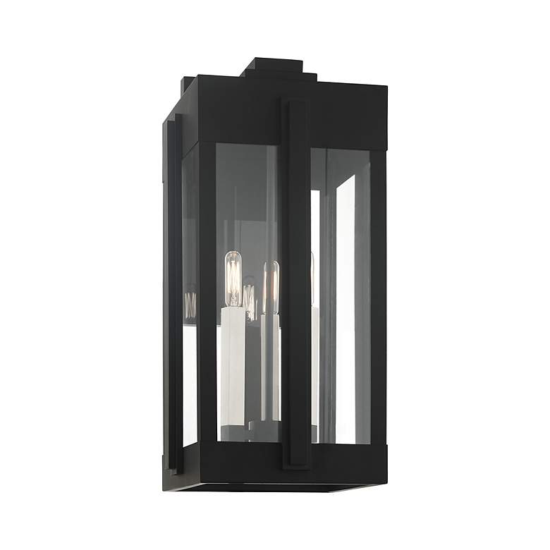 Image 5 Lexington 3 Light Black Outdoor Wall Lantern more views