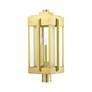 4_Lexington 3 Light Natural Brass Outdoor Post Top Lantern more views