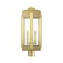 5_Lexington 3 Light Natural Brass Outdoor Post Top Lantern more views