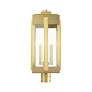 7_Lexington 3 Light Natural Brass Outdoor Post Top Lantern more views