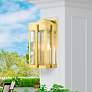 1_Lexington 3 Light Natural Brass Outdoor Wall Lantern