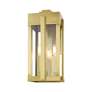 5_Lexington 3 Light Natural Brass Outdoor Wall Lantern more views
