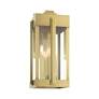 5_Lexington 3 Light Natural Brass Outdoor Wall Lantern more views