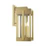 Lexington 3 Light Natural Brass Outdoor Wall Lantern